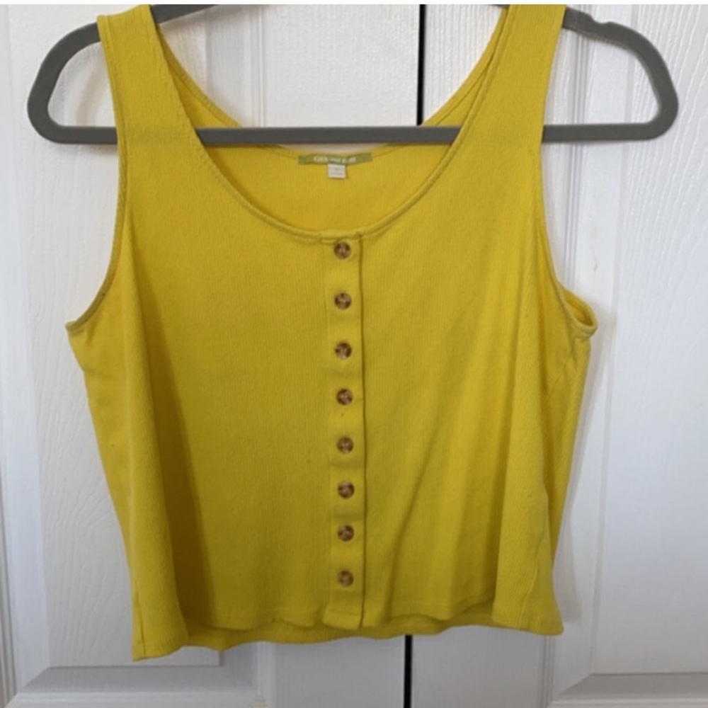GIANNI BINI YELLOW CROP TOP